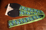 Souldier GS0970 - Owl Green on Light Green Guitar Strap