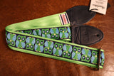 Souldier GS0970 - Owl Green on Light Green Guitar Strap