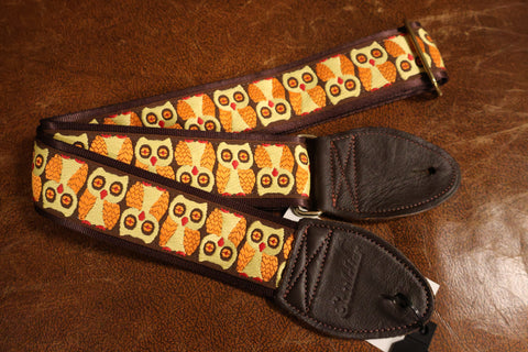 Souldier GS0972 - Owl Brown Guitar Strap