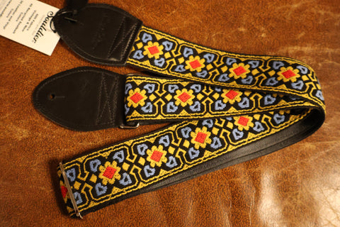 Souldier GS0783 - Fillmore Black and Yellow Guitar Strap