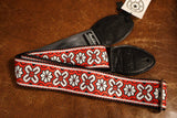 Souldier GS0942 - Greenwich Red on Black Guitar Strap