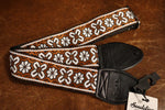 Souldier GS1438 - Greenwich Brown on Black Guitar Strap