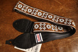 Souldier GS1438 - Greenwich Brown on Black Guitar Strap