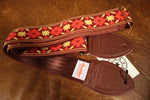 Souldier GS1070 - Tulip Red Gold Burgundy Guitar Strap