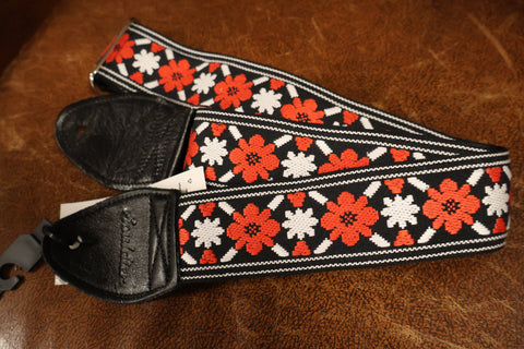 Souldier GS1068 - Tulip Black White  Red Guitar Strap