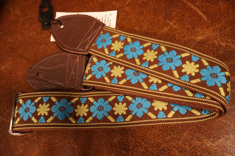 Souldier GS1069 - Tulip Turquoise Limon Brown Guitar Strap