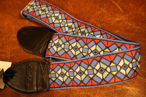 Souldier GS0485 - Stained Glass Blue Red Blue Guitar Strap