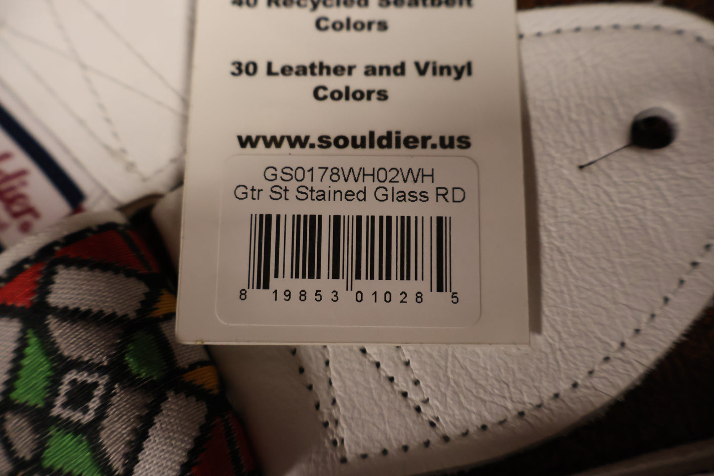 Souldier GS0178 - Stained Glass Red Guitar Strap