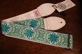 Souldier GS1150 - Dresden Star Turquoise White Guitar Strap