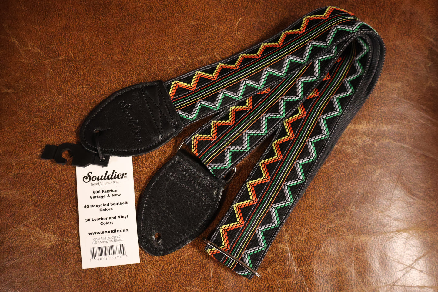 Souldier GS1351 - Memphis Black Guitar Strap