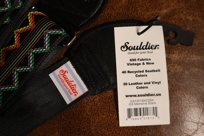 Souldier GS1351 - Memphis Black Guitar Strap