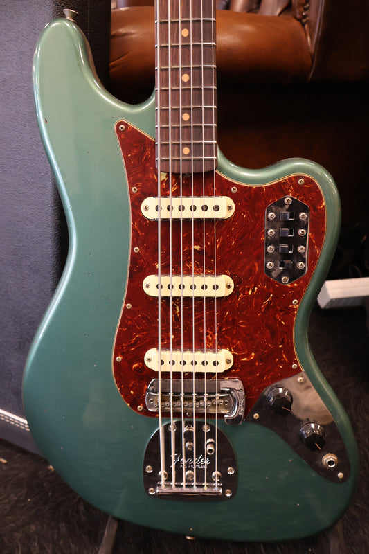 Fender Custom Shop Bass VI Journeyman Relic - Aged Sherwood Green Metallic