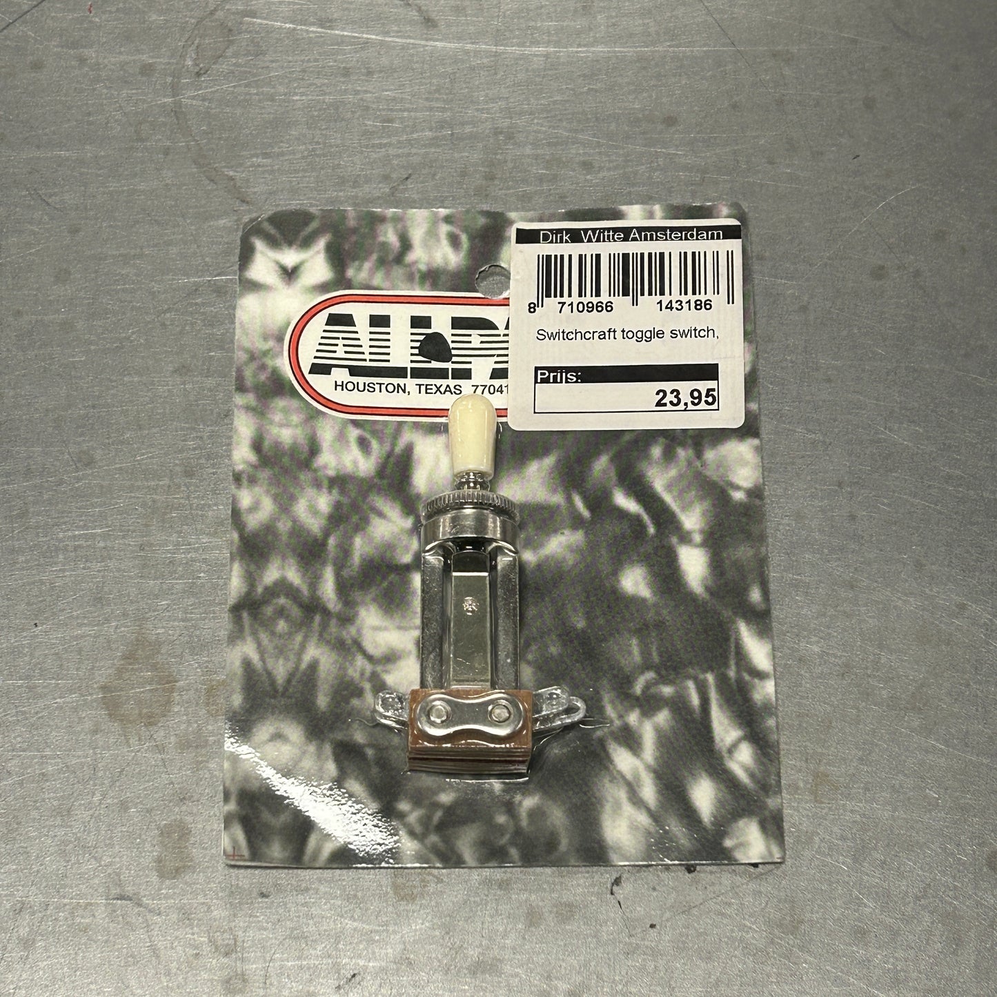 Allparts Switchcraft® Straight Toggle Switch White