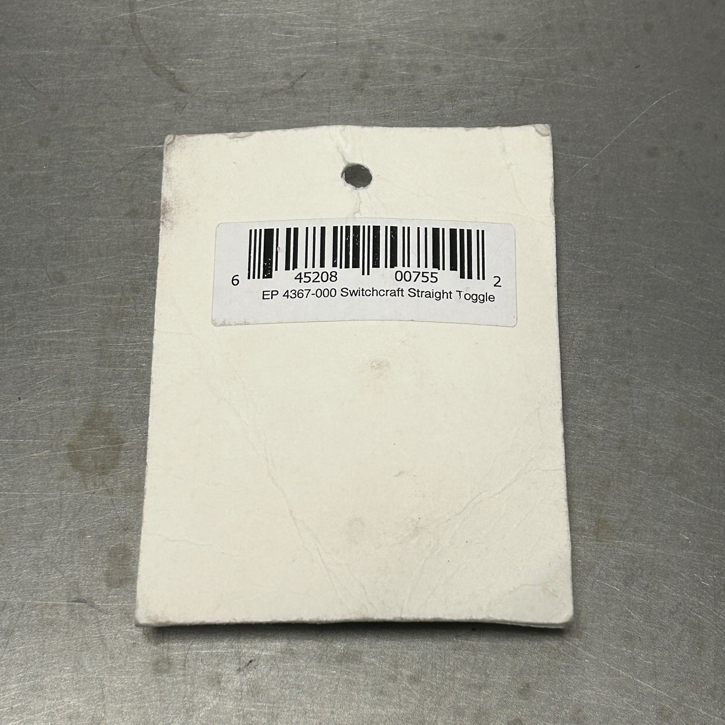 Allparts Switchcraft® Straight Toggle Switch White