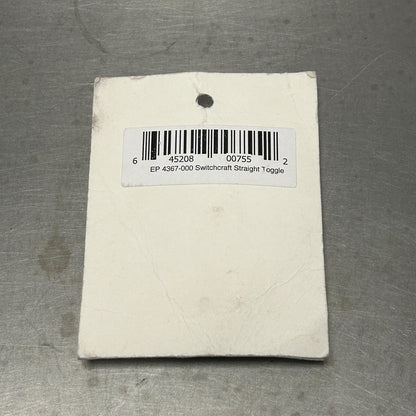 Allparts Switchcraft® Straight Toggle Switch White