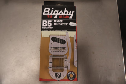 Bigsby B5F Fender Telecaster Vibrato Kit with Fender "F" Stamp, Polished Aluminum