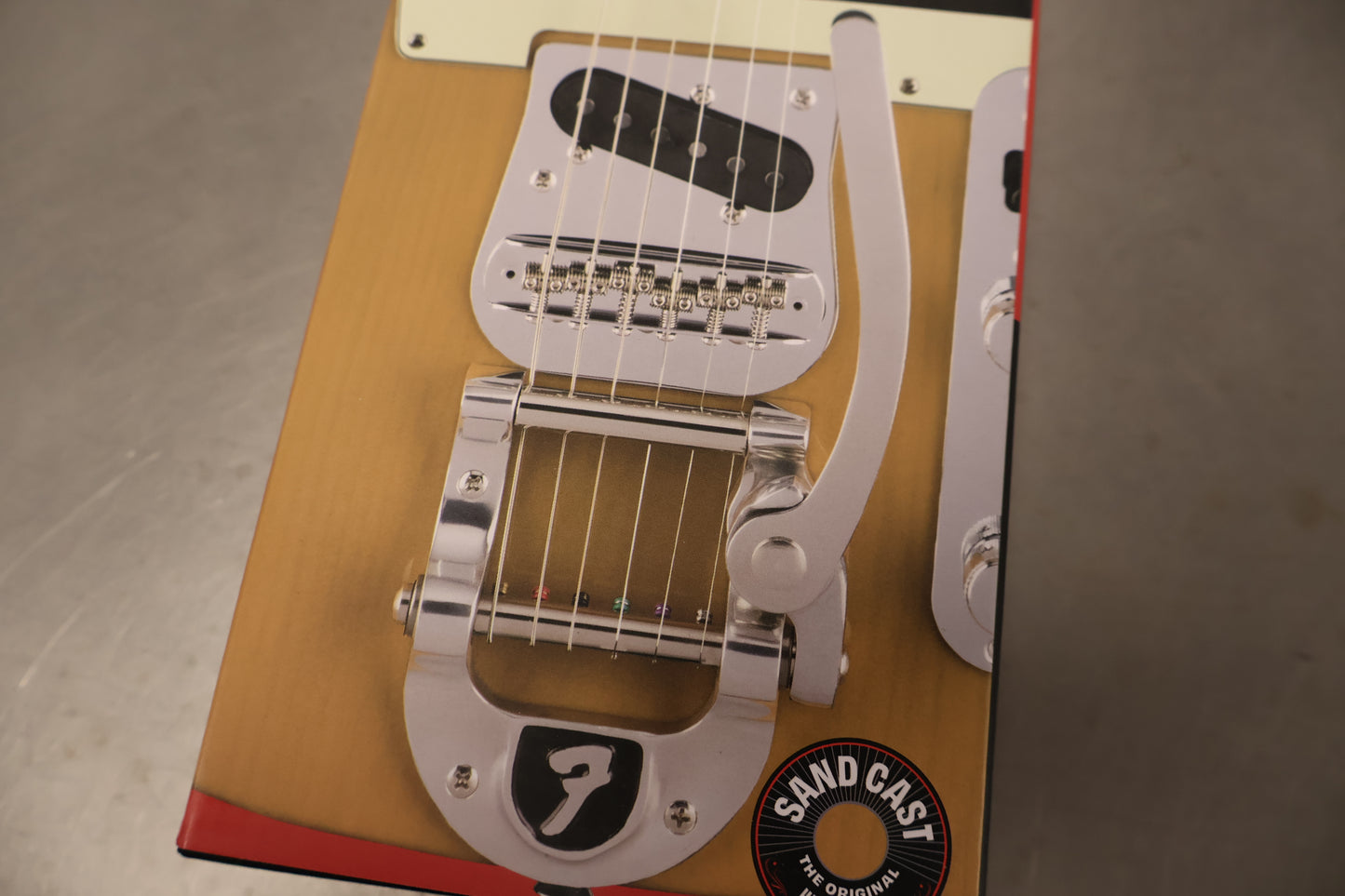 Bigsby B5F Fender Telecaster Vibrato Kit with Fender "F" Stamp, Polished Aluminum