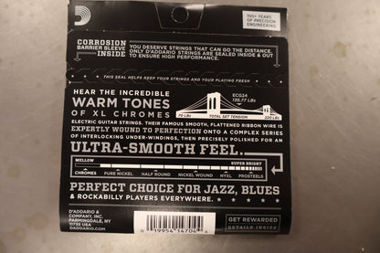 D'addario ECG-24 Chromes Jazz Lite 11-50