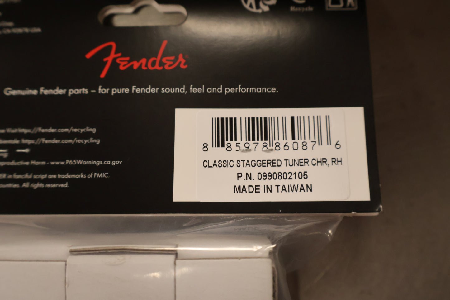 Fender ClassicGear Staggered Tuning Machines, Chrome