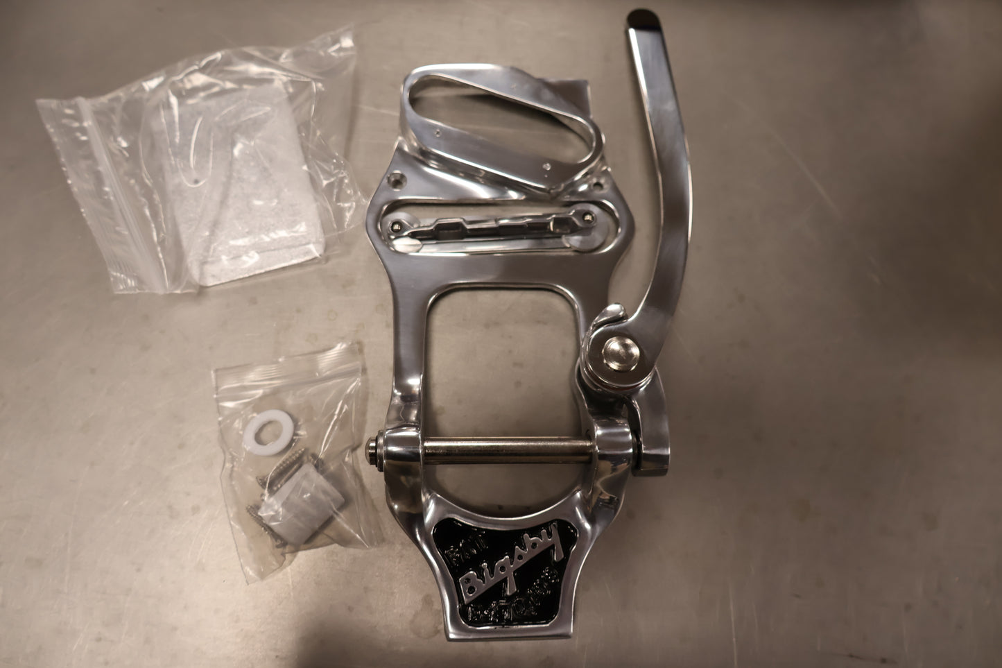 Bigsby B16 with Bridge and Neck Shim, Polished Aluminum