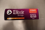 Elixir 3 Pack 11052 12-53 Light Phosphor Bronze