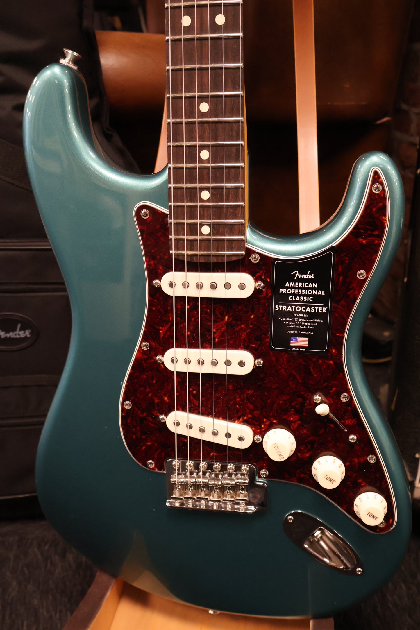 Fender American Professional Classic Stratocaster Faded Sherwood Green Metallic