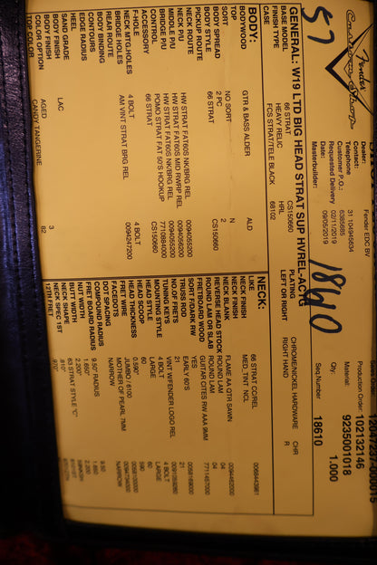 Fender Ltd Big Head Super Heavy Relic Aged Candy Tangerine (USED)