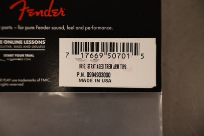 Fender Stratocaster Tremolo Arm Tips, Aged White (2)