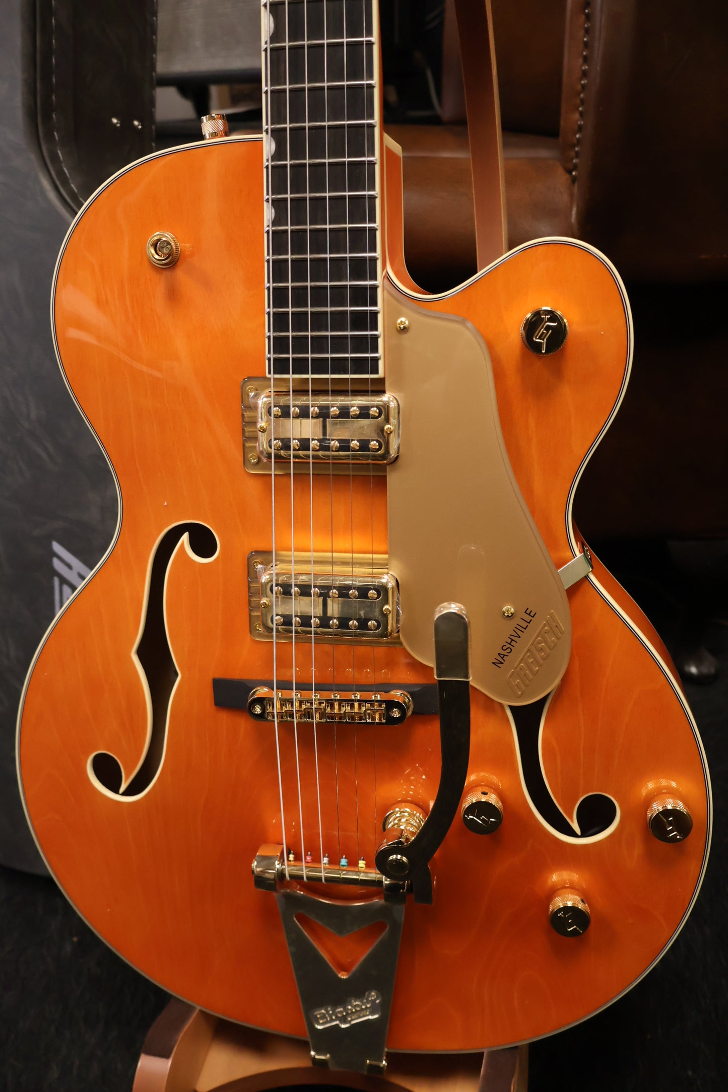 Gretsch Synchromatic Nashville Hollow Body Single-Cut with Bigsby 50's Orange Stain