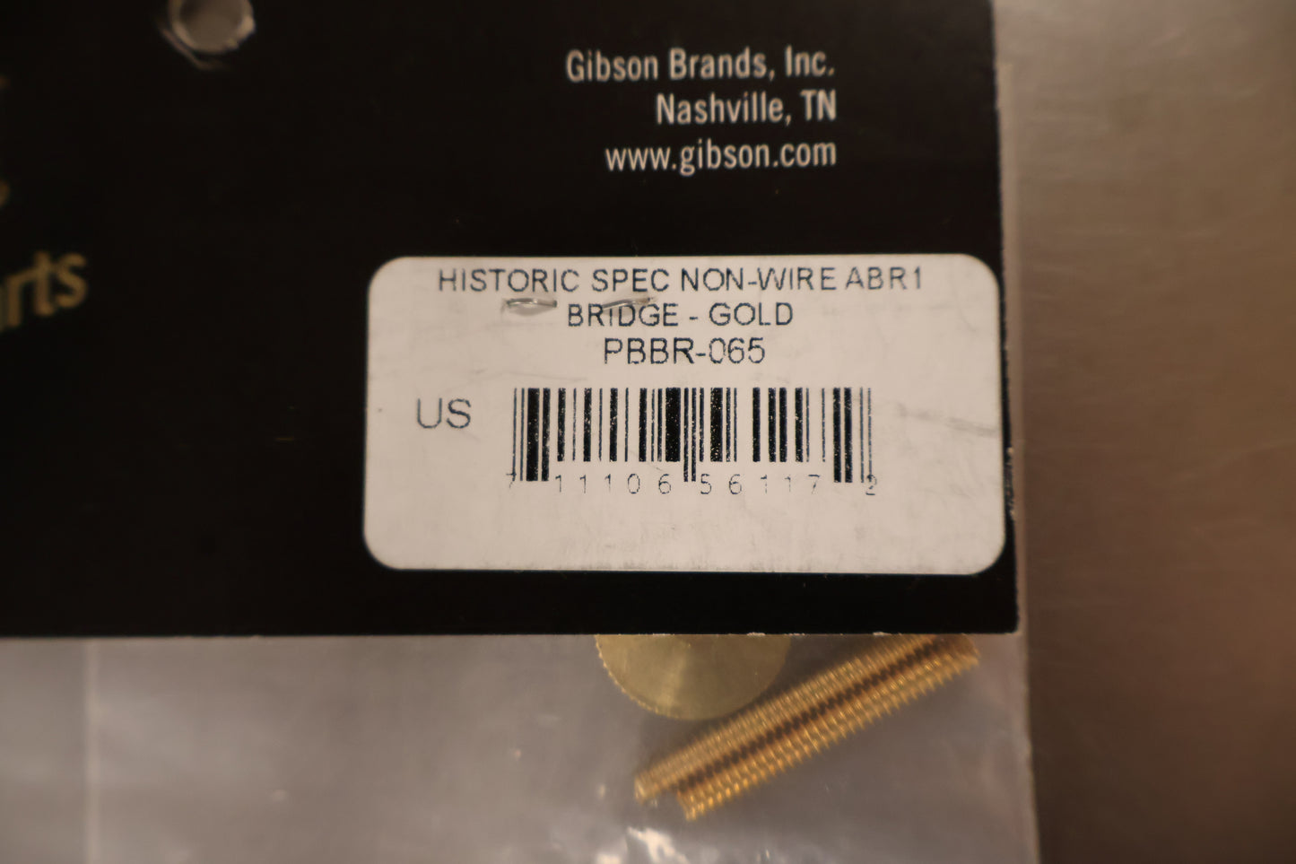 Gibson PBBR-065 Historic Non-wire ABR-1 Bridge (Gold)