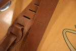 Liam's Standard Adjustable Leather Guitar Strap Brown