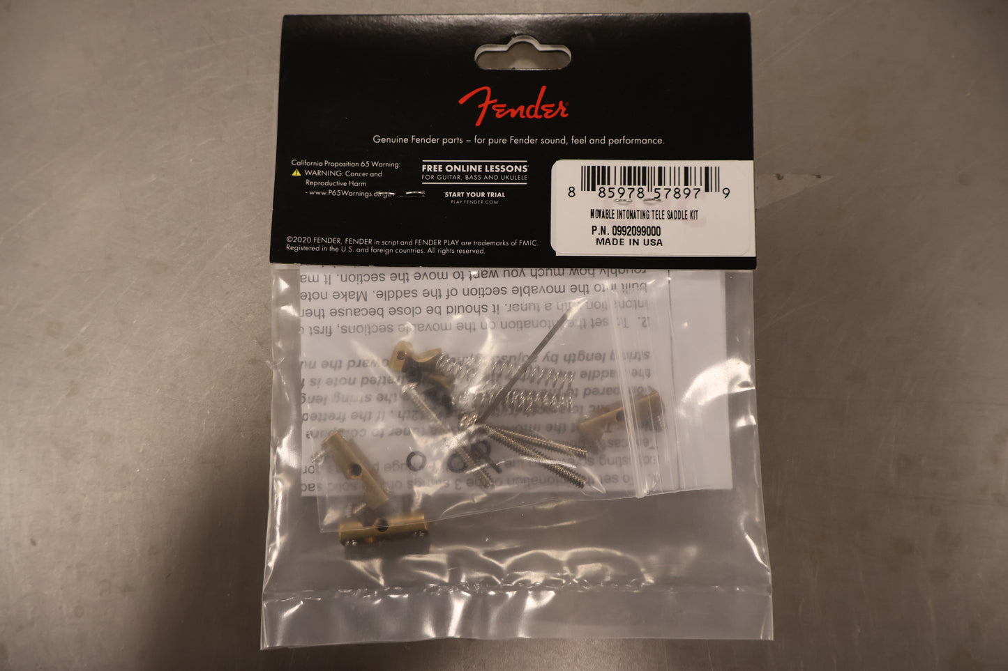Fender Movable Intonating Tele Saddle Kit