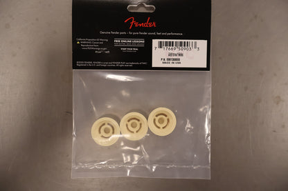 Fender Stratocaster Knobs, Aged White (Volume, Tone, Tone) (3)