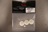 Fender Stratocaster Knobs,  Parchment (Volume, Tone, Tone) (3)