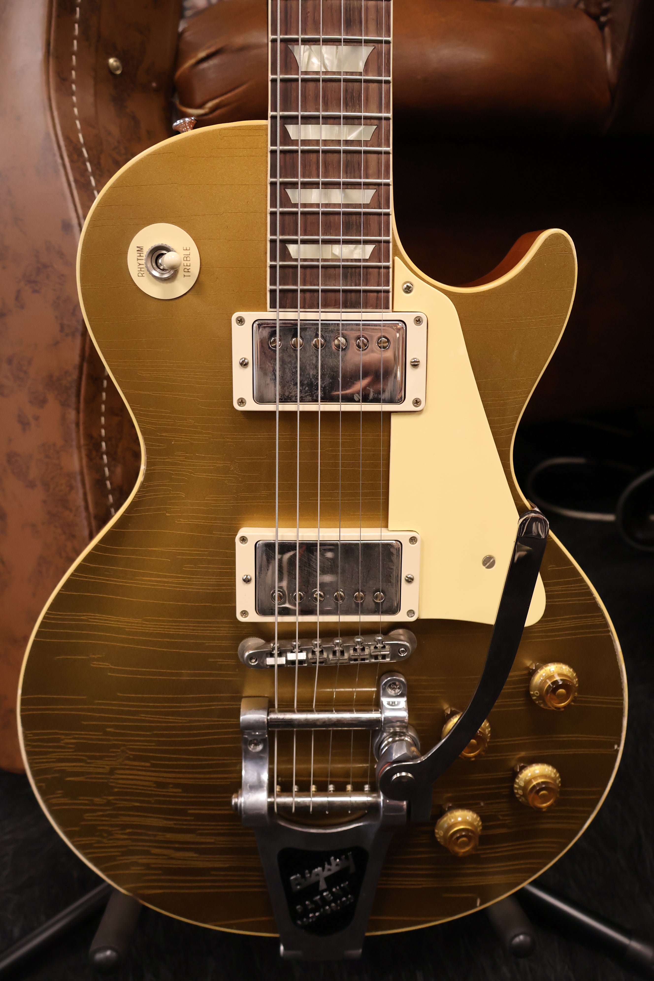 Gibson 57 Les Paul Standard Goldtop Bigsby Murphy Lab Light Aged