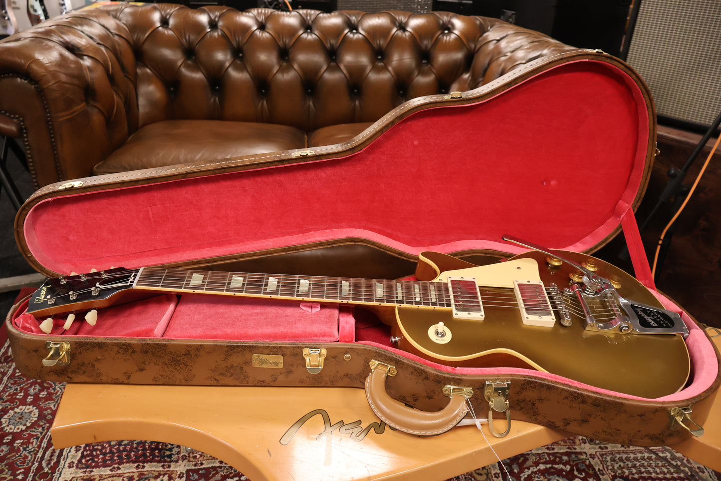 Gibson 57 Les Paul Standard Goldtop Bigsby Murphy Lab Light Aged NH