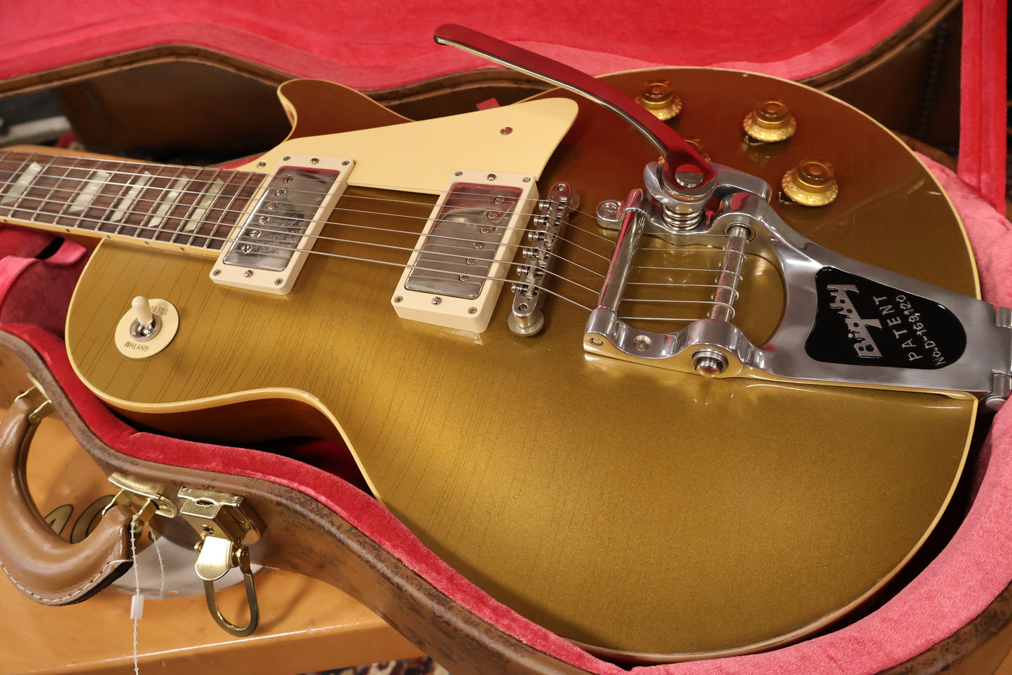 Gibson 57 Les Paul Standard Goldtop Bigsby Murphy Lab Light Aged NH