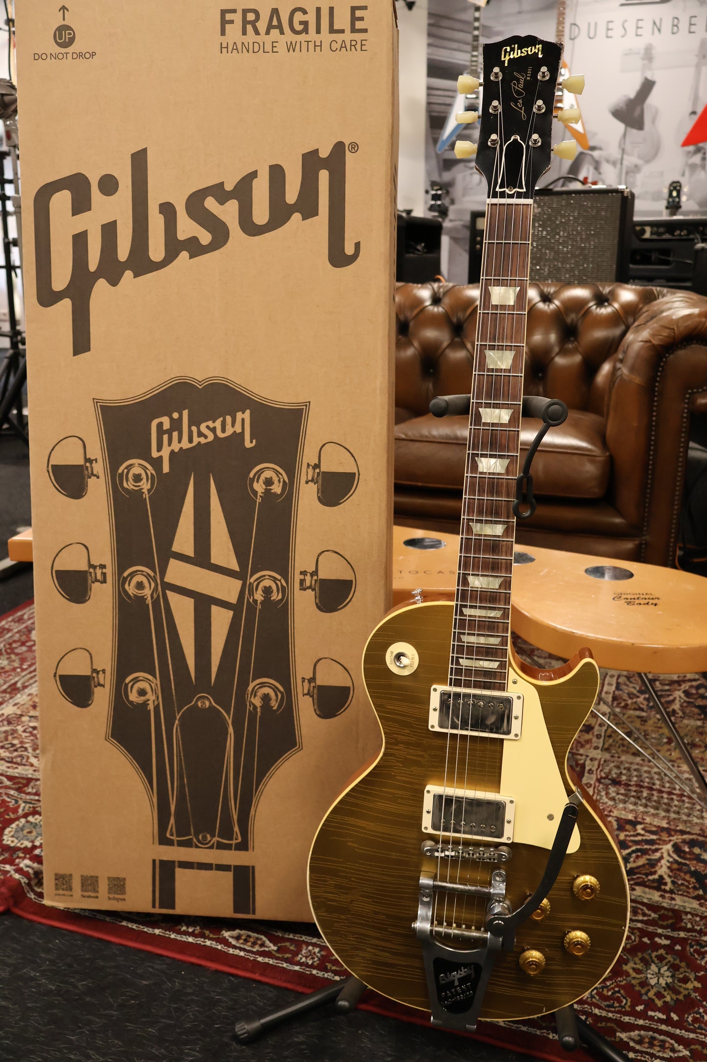 Gibson 57 Les Paul Standard Goldtop Bigsby Murphy Lab Light Aged NH