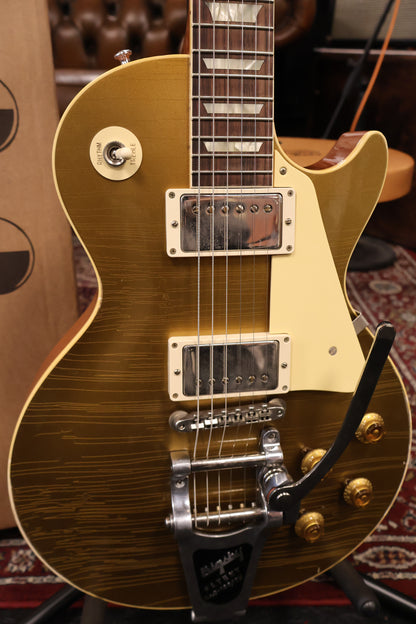 Gibson 57 Les Paul Standard Goldtop Bigsby Murphy Lab Light Aged NH