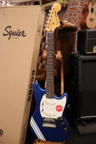Squier FSR Classic Vibe '60s Competition Mustang Lake Placid Blue with Olympic White Stripes