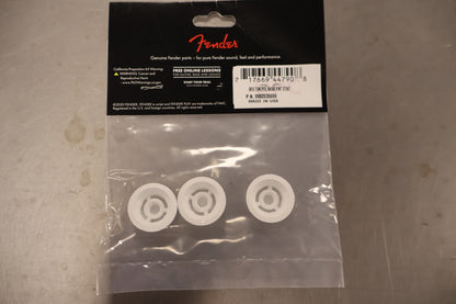 Fender Stratocaster Knobs, White (Volume, Tone, Tone) (3)