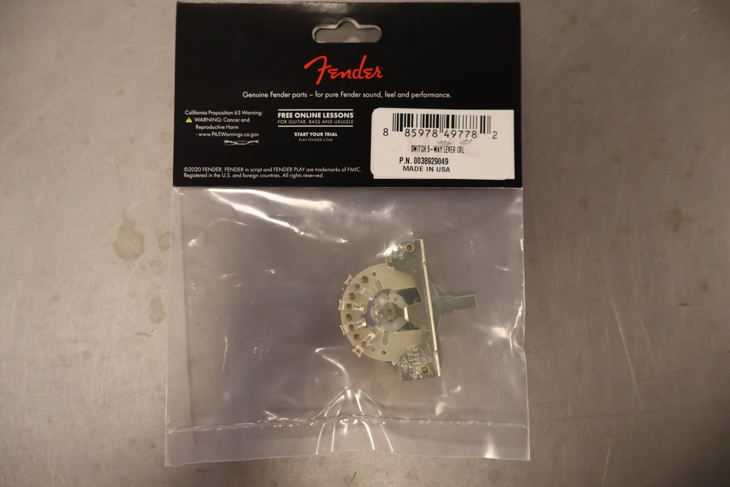 Fender Pure Vintage 5-Position Pickup Selector Switch with Mounting Hardware