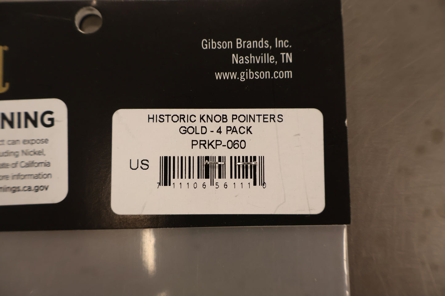 Gibson PRKP-060 Historic Knob Pointers Gold - 4 Pack