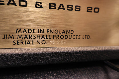 Marshall 1973 Lead and Bass 20 model 7225E (Vintage) 220 volt