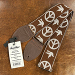 Souldier GS1027 - Young Peace Dove Brown Guitar Strap