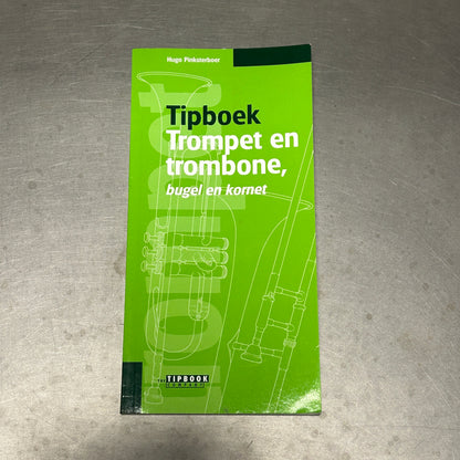 Tipboek trompet en trombone, bugel en kornet
