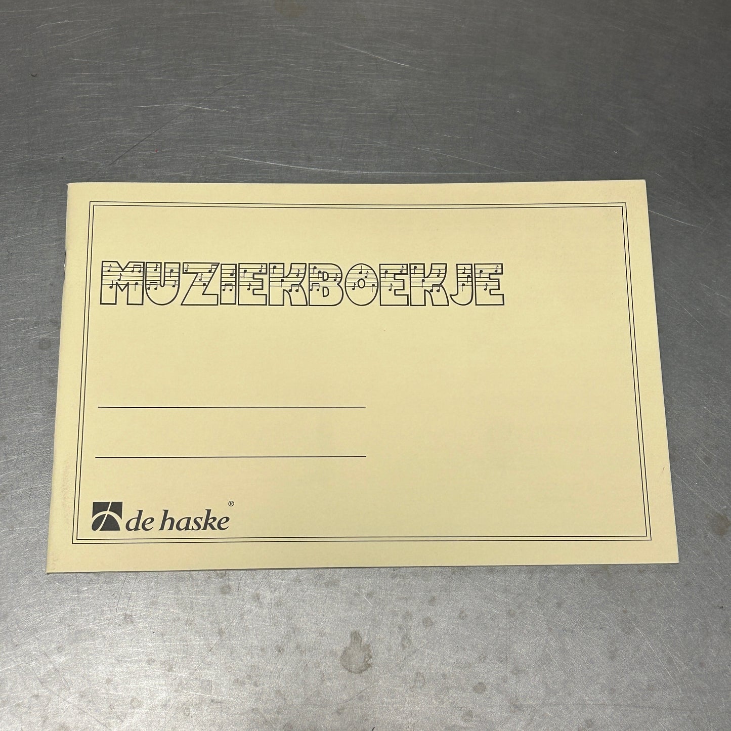 Muziekboekje - noten schrift