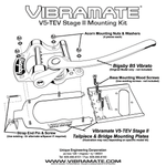 Vibramate Bigsby V5-TEV-2 left-handed for Telecaster nickel