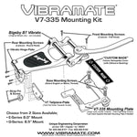 Vibramate Bigsby V7-335E for Gibson, Epiphone 335 models nickel