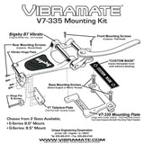 Vibramate Bigsby V7-335E for Gibson, Epiphone 335 models nickel